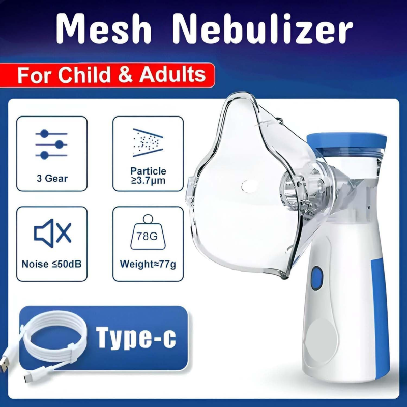 BreatheEasy Pro™ – Portable Mesh Nebulizer
